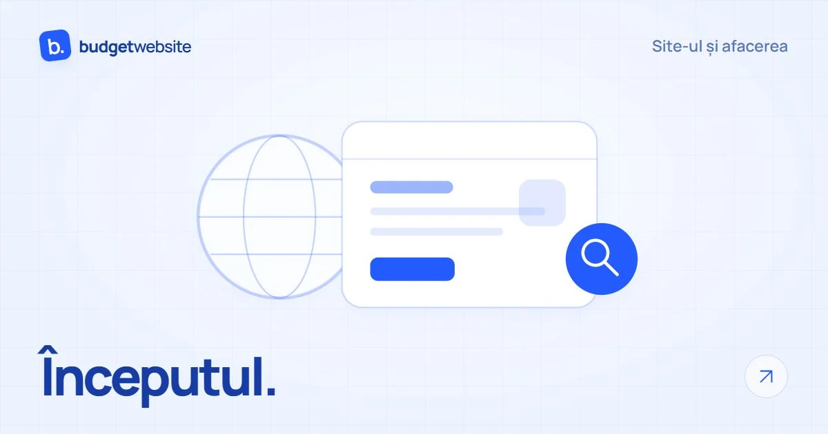Site-ul propriu de afaceri, conectat la internet și care oferă acces la informații.
